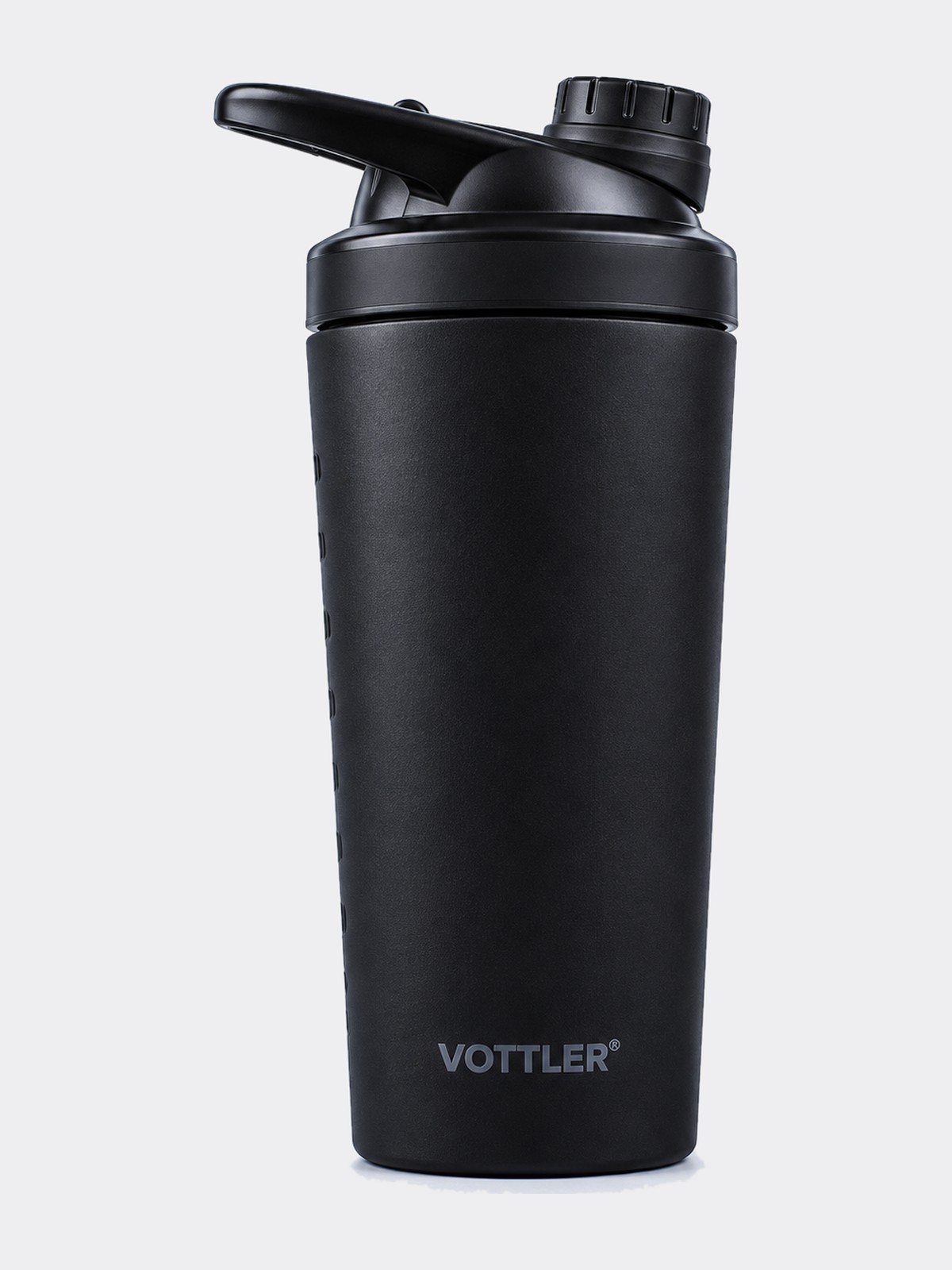 Шейкер металлический VOTTLER 700 мл, черный матовый