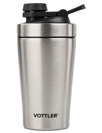 Шейкер металлический VOTTLER 500 мл, светло-серый